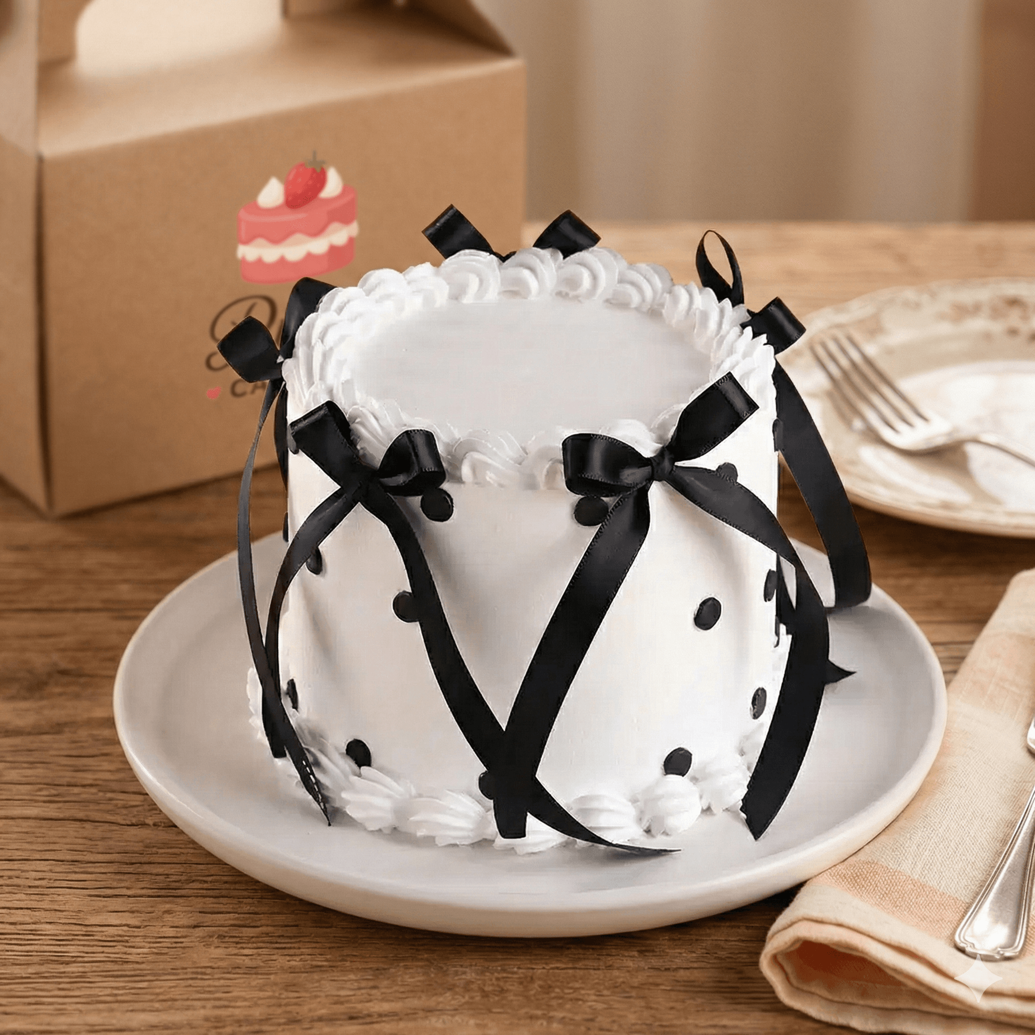 Ribbon Vintage Cake
