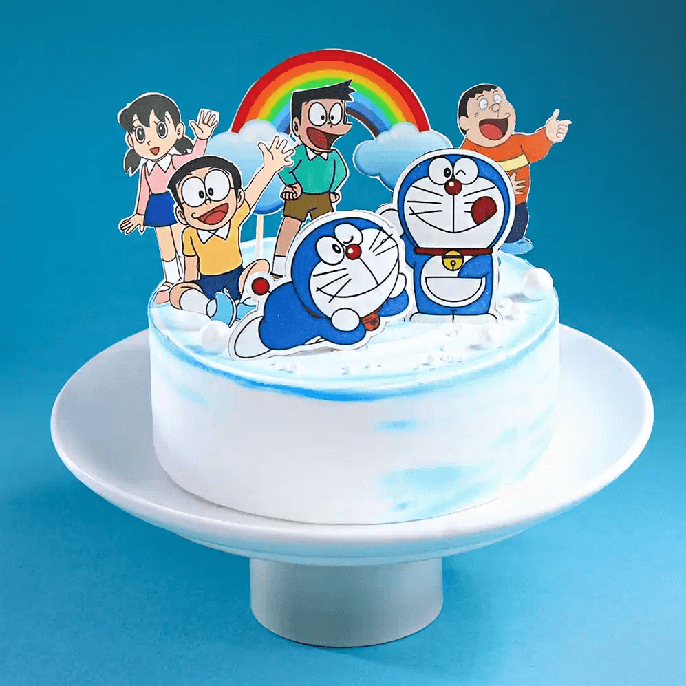 Doraemon Theme Cake