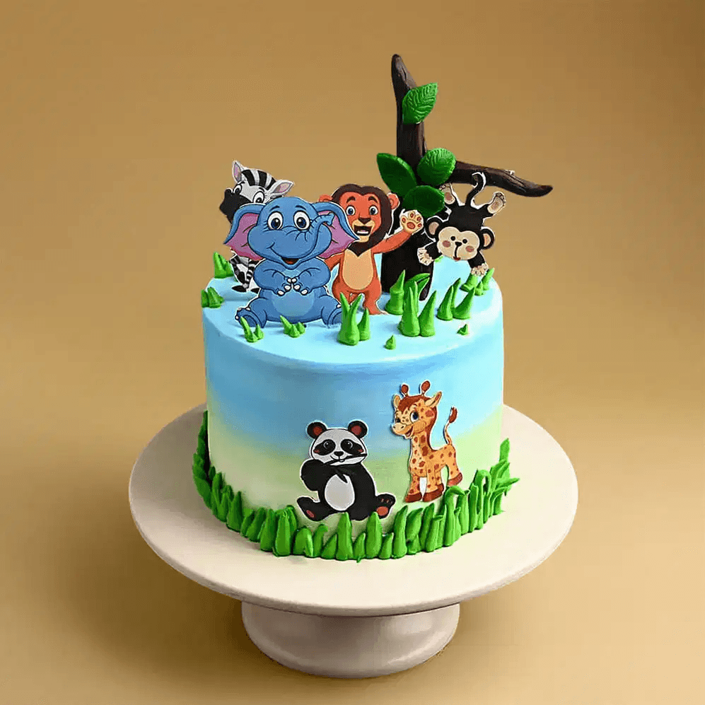 Jungle Theme Cake